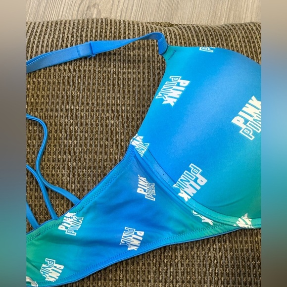 Victoria's Secret Pink Wear Everywhere push up Size 34C Blue - Picture 4 of 7